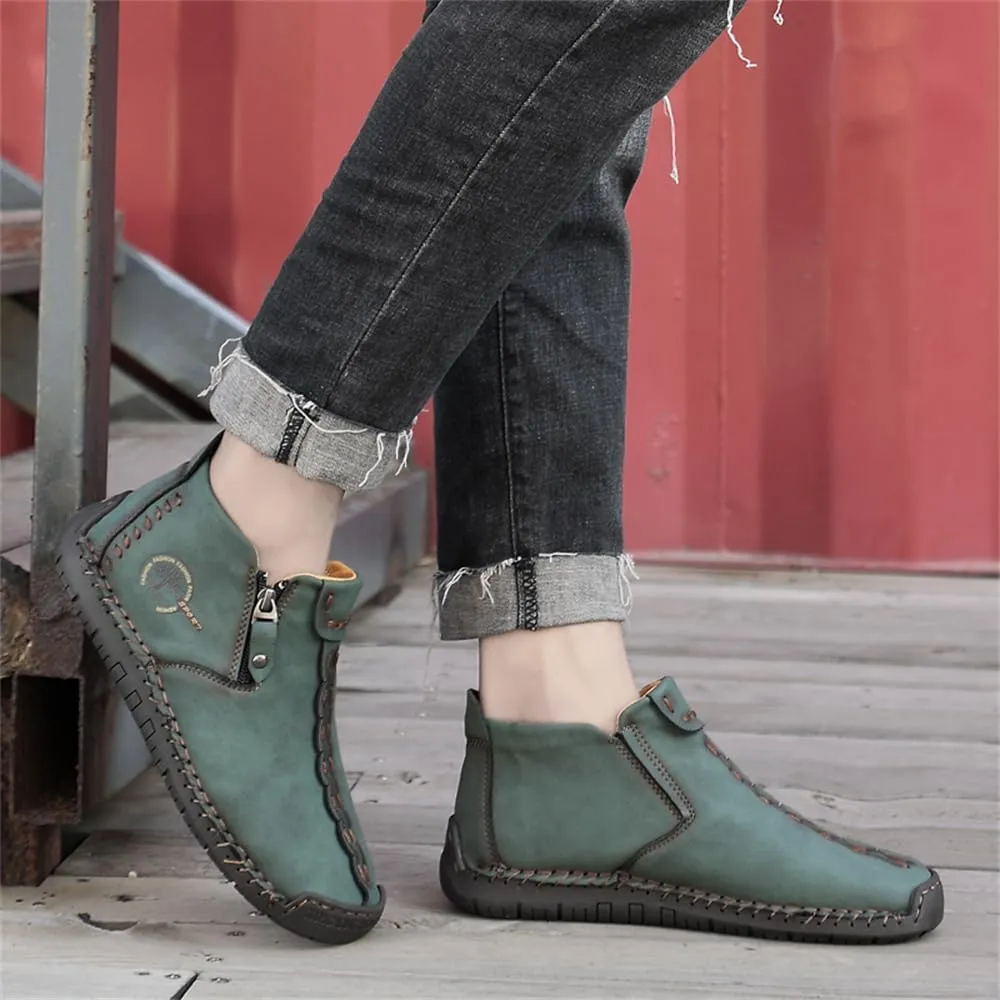 Medieval Boots black blue army green olive green Leather Renaissance barefoot boots professional shoes cover the whole foot Zipper adult soft sole Boots for Women born shoes