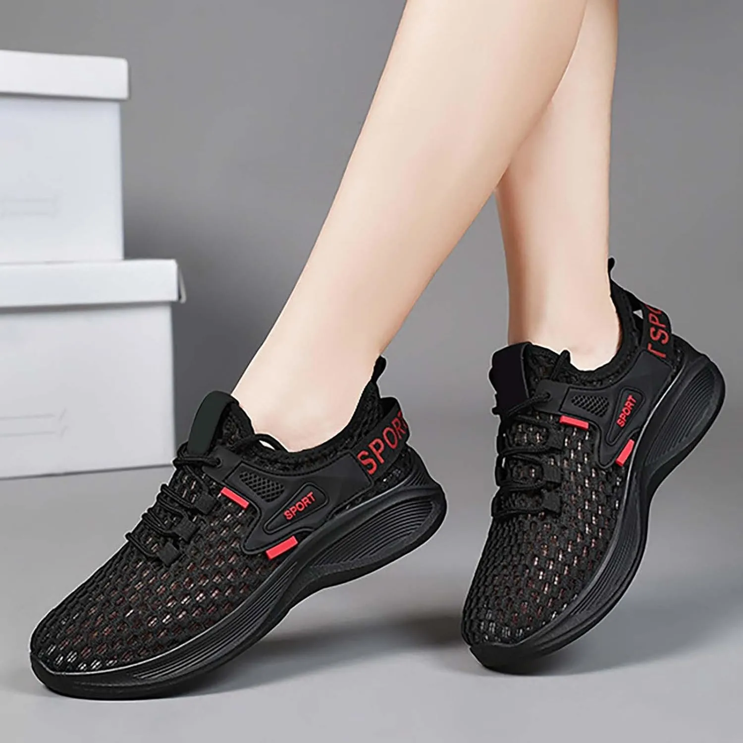 Men's Casual Dress Oxfords Shoes Breathable Knit Running Shoes for Women Walking Casual Shoes Trendy Men's Fashion Sneakers Steel Toe Tennis Shoe Cross Trainer Shoe