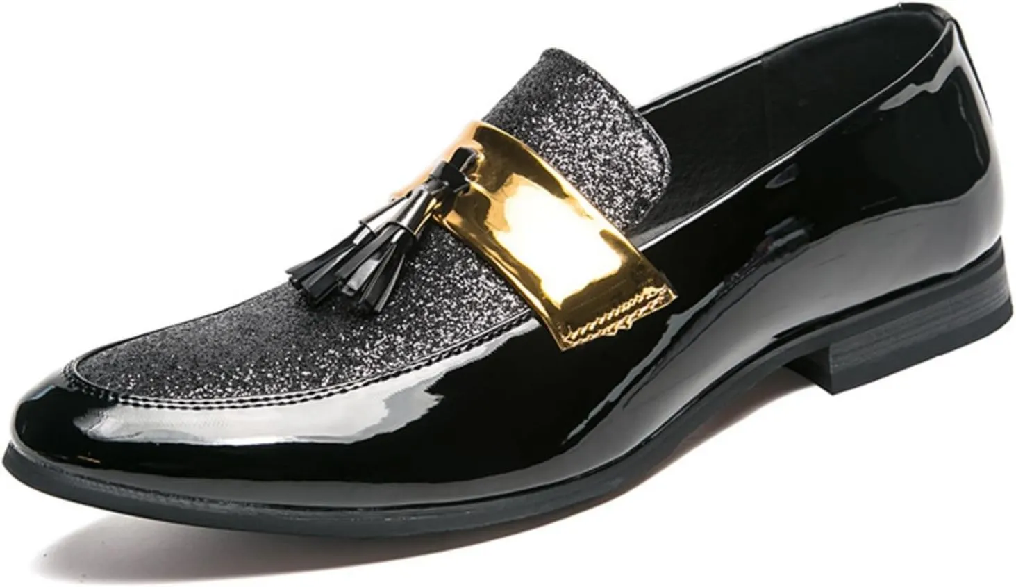 Men's Fashion Formal Leather Oxford Loafers and Wedding Dress Shoes for Men, Penny Slip - On Smoking Luxury Men Loafers