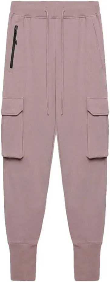 Men's Loose Fit Cargo Pants with Drawstring Waist Full-Length Hip Hop Casual Sweatpants