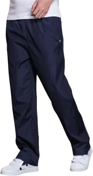 Men's Regular Fit Straight Leg Sweatpants with Elastic Waist Full-Length Quick-Dry Sports Trousers
