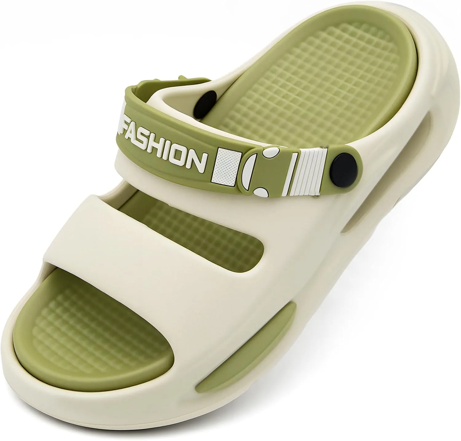 Men's Slide Sandals Indoor and Outdoor, Casual Platform Slide Sandals for Men Spring Summer, Lightweight Comfortable Cushioned Open Toe Men’s Slippers Shoes