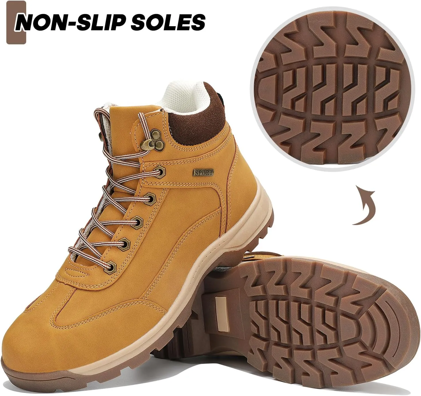 Men's Waterproof Hiking Boots Outdoor Hiking Shoes Trekking Backpacking Mountaineering Boots
