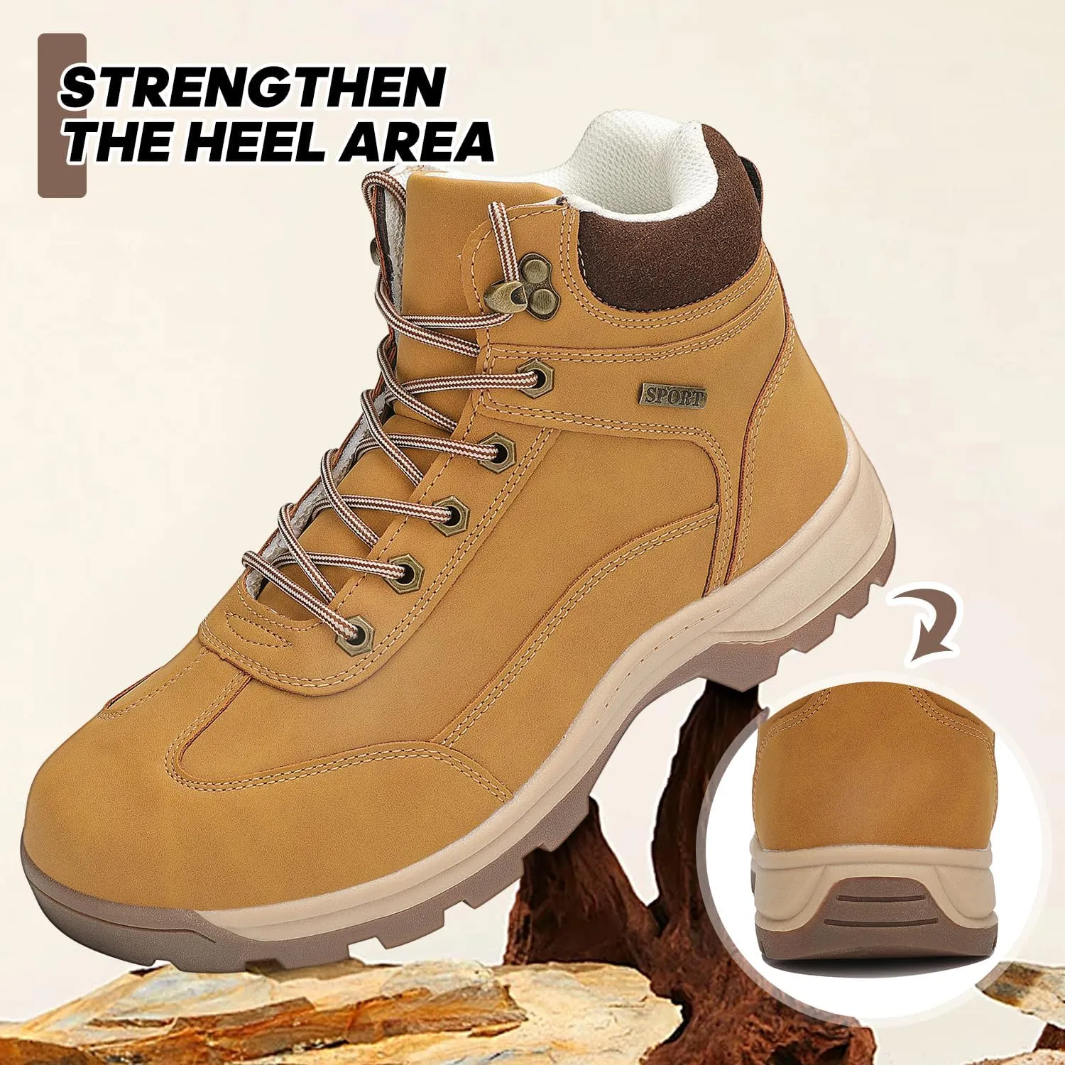 Men's Waterproof Hiking Boots Outdoor Hiking Shoes Trekking Backpacking Mountaineering Boots
