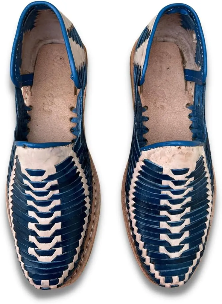 Mexico en la Piel Leather Shoes for Mens in Black and Beige Color