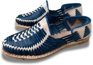 Mexico en la Piel Leather Shoes for Mens in Black and Beige Color