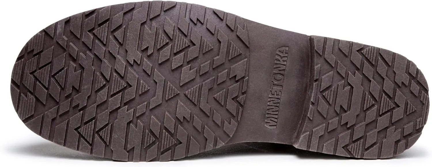 Minnetonka Joyelle – Ankle Booties for Women with Anishinaabe Designed Lug Sole and Cushioned Footbed