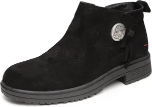 Minnetonka Joyelle – Ankle Booties for Women with Anishinaabe Designed Lug Sole and Cushioned Footbed