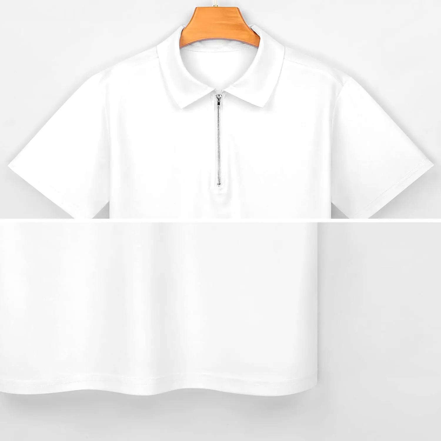 Monkey Holding A Banana Mens Polo Shirts Short Sleeve Golf Zipped T-shirt Slim Fit V-neck Tennis Tops