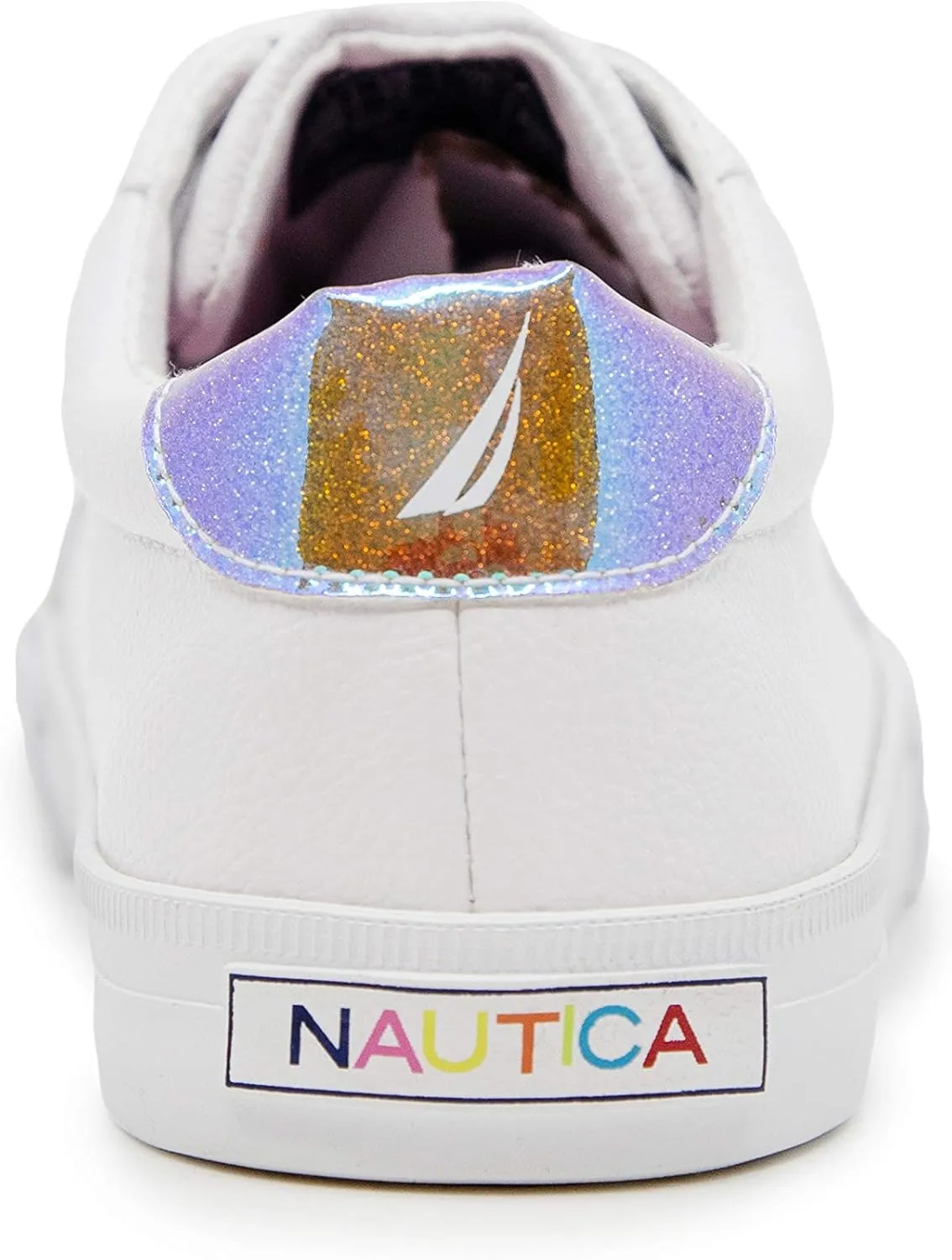 Nautica Girls Fashion Shoe - Lace-Up Low-Top Tennis Sneakers for Big Kids, Little Kids & Toddlers (Regular Heel/Platform Sole)