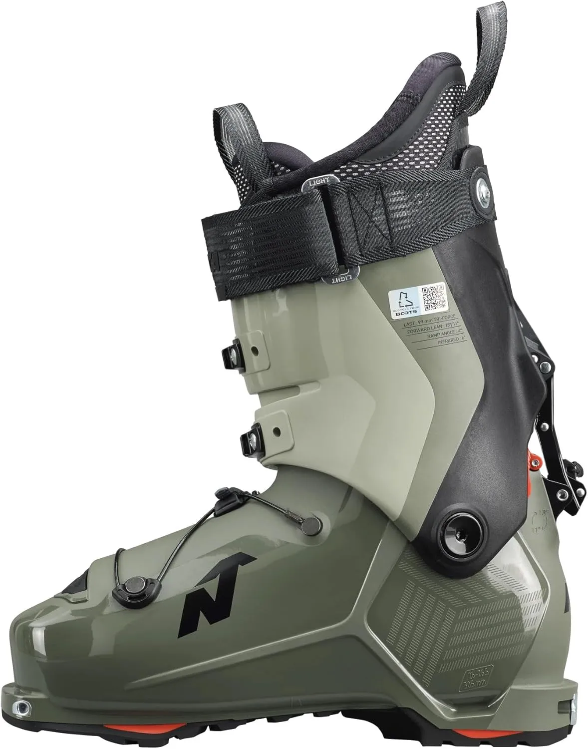 NORDICA Men's Tri Force Cuff Medium Volume Unlimited LT 130 DYN All-Mountain Touring Ski Boots