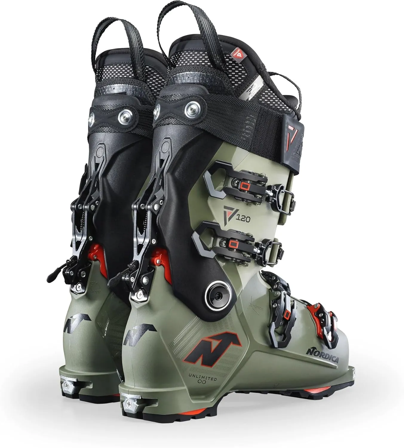 NORDICA Men's Tri Force Cuff Medium Volume Unlimited LT 130 DYN All-Mountain Touring Ski Boots