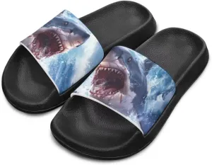 Ocean Animals Slide Sandals for Boys Girsl Cartoon Kids Slides Open Toe Design