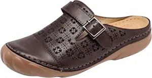 oiangi Clogs Sandals for Women with Arched Support Summer Comfortable Flower Hollow Closed Toe Slip-on Slippers Soft Breathable Outdoor Non-Slip Shoes