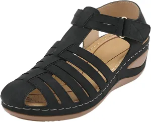 Ortho Flip Flops for Women with Arch Support Womens Orthopedic Flip Flops Sexy Beach Sandals for Women Dressy Summer Ladies Black Wedge Sandals T Strap Walking Shoes for Women Black Sandal Heels