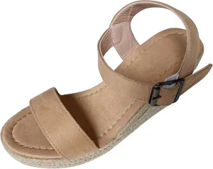 Orthopedic Sandals for Women Dressy Wide Width Open Toe Ankle Strap Platforms with Arch Support Casual Work Shoes