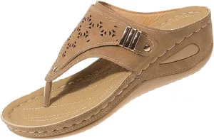 Orthopedic Sandals for Women Summer Dressy Comfortable Arch Support Wedge Open Toe Platform with Silppers on Beach Dress Shoes Vacation Slippers Casual 2025 Non Slip Flip Flops Flat