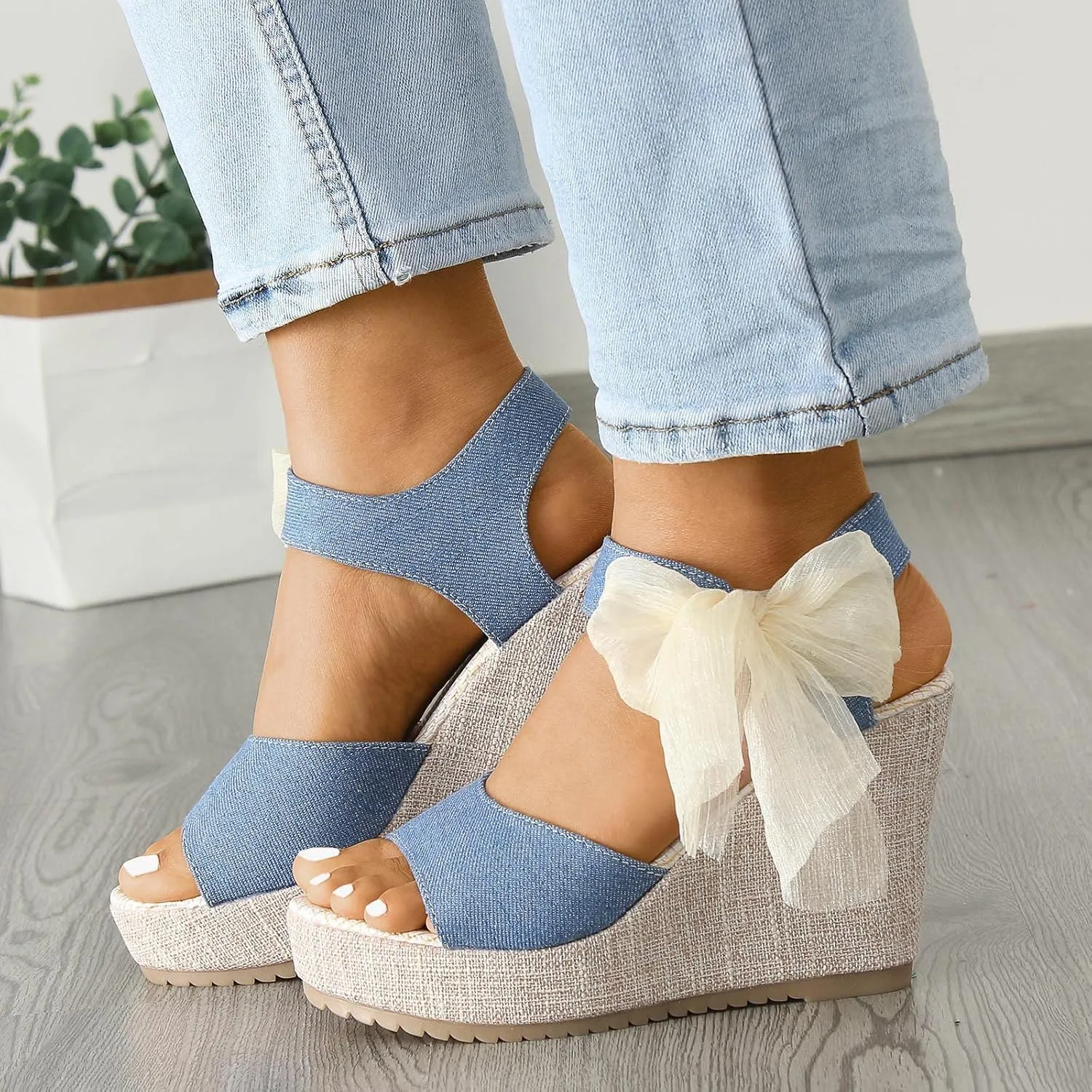 Orthopedic Wedge Sandals Women Summer Dressy Ankle Strap Flat Sandals Casual Strappy Low Wedges Slip on Zipper Beach Sandals