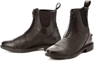 Ovation Women's Energy Zip Paddock Boots - Black, 36 EU/W5 US - Synthetic Leather, Bootie, Riding Enthusiasts
