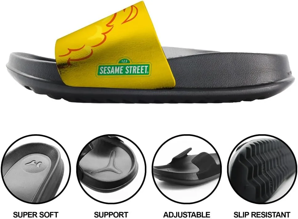 Popfunk Sesame Street Big Bird Peaking Unisex Adult Slides Sandals Officially Licensed Hypd Slydr Switch™