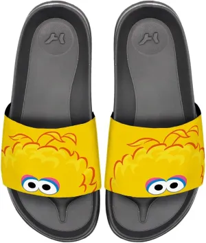 Popfunk Sesame Street Big Bird Peaking Unisex Adult Slides Sandals Officially Licensed Hypd Slydr Switch™