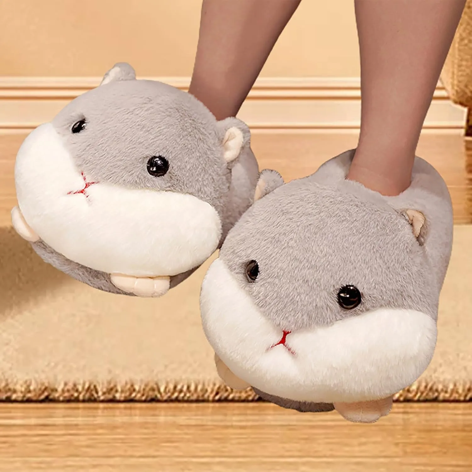 SBGMoSJ Womens Slippers Soft Plush Warm House Shoes Indoor Outdoor Slippers Womens Flip Flop House Shoes Slippers for Men Wide Width Christmas Gifts for Mom Gifts for Her 2023