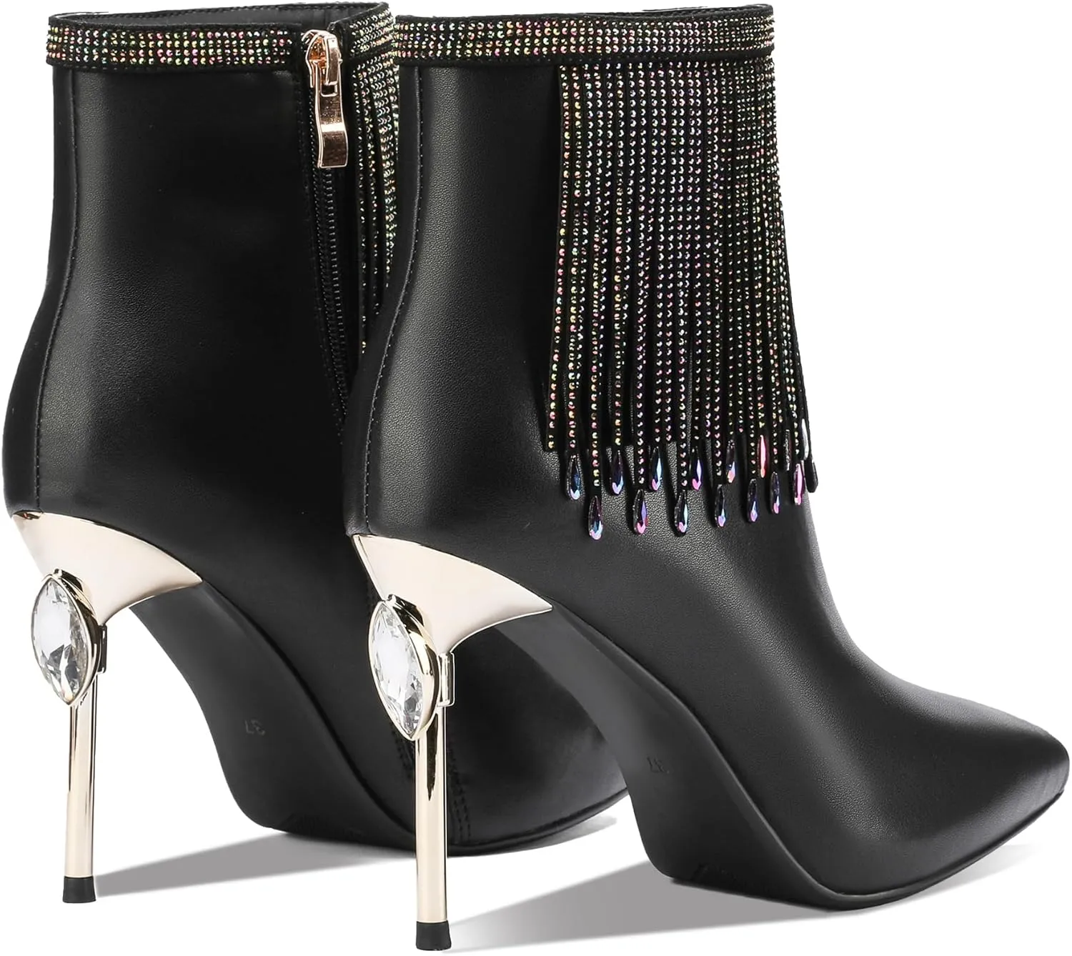 Sexy Dress Stiletto Booties for Women Pointed Toe Ankle Boots