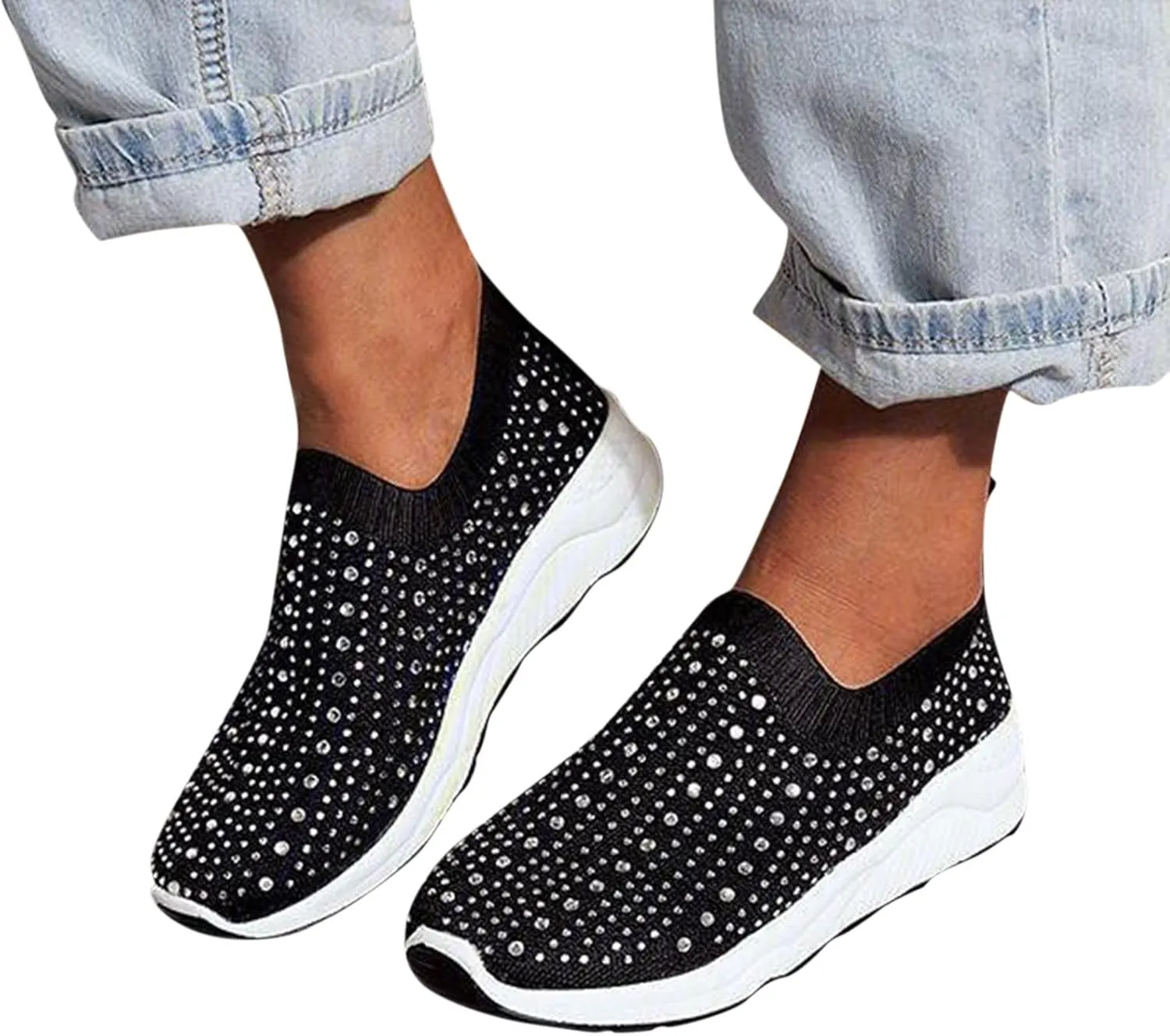 Silver Platform Wedge Sneakers for Women Womens Non Slip Wide Toe Work Shoes Restaurant Gym Shoes Women Black Womens Fashion Sneakers Black Wedge Zapatos De Vestir para Mujer Con Juanetes