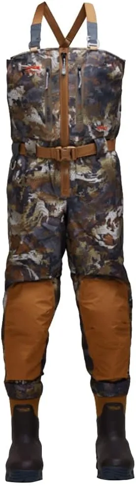 SITKA Gear Waterfowl Timber Delta Zip Wader, Large, Size 9 Boot, Durable Fishing Waders (600238-TM-L-9)