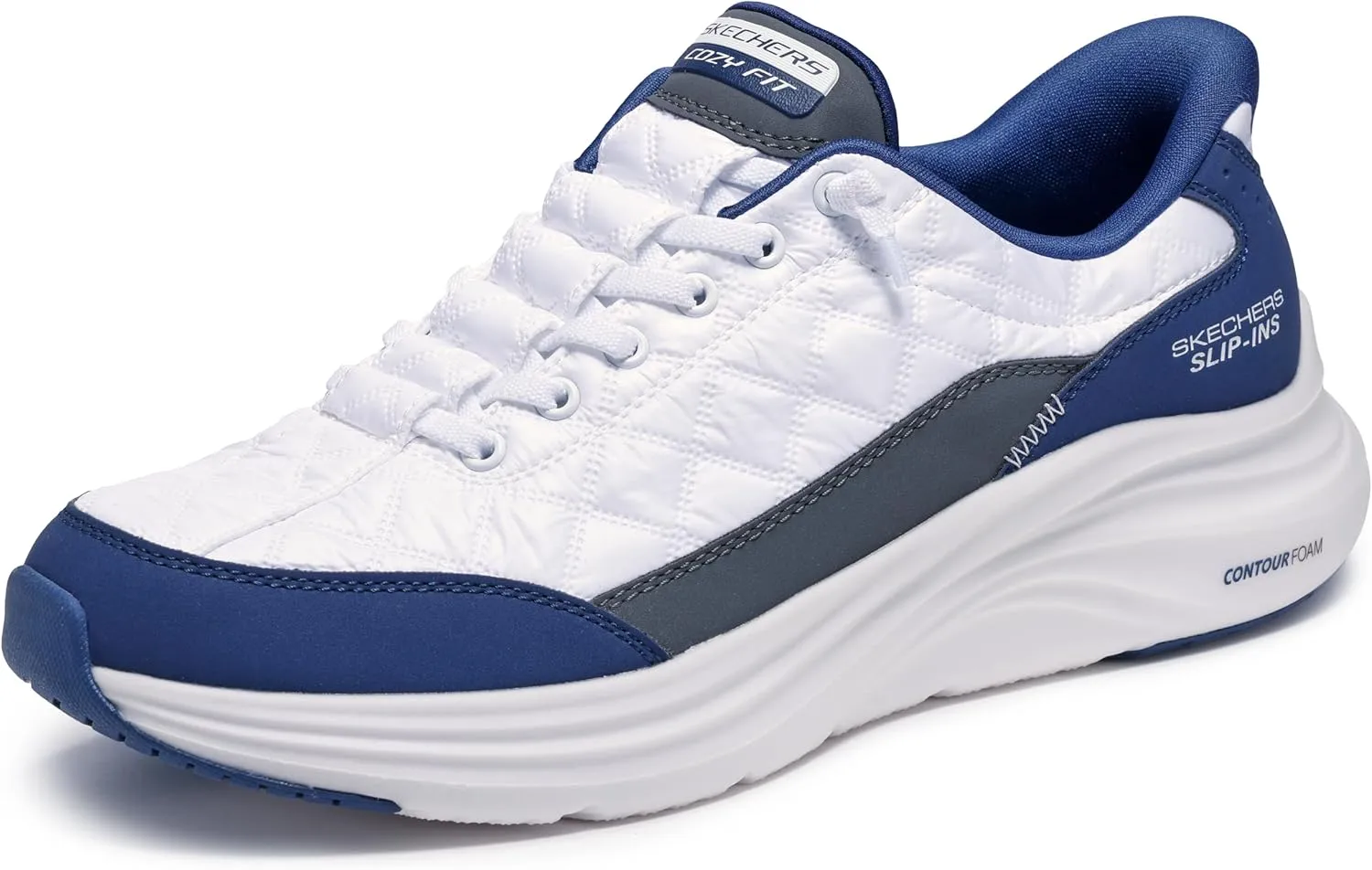 Skechers Men's Contour Foam Cozy Fit Hands Free Slip-in Sneaker
