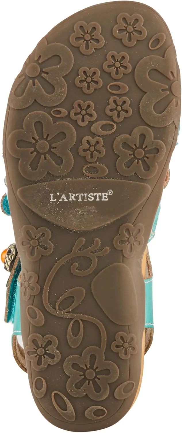 Spring Step L'Artiste Women's ACTIONETTA Artistic Sandals with Multiple Hook and Loop Closures