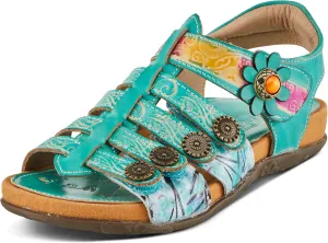 Spring Step L'Artiste Women's ACTIONETTA Artistic Sandals with Multiple Hook and Loop Closures