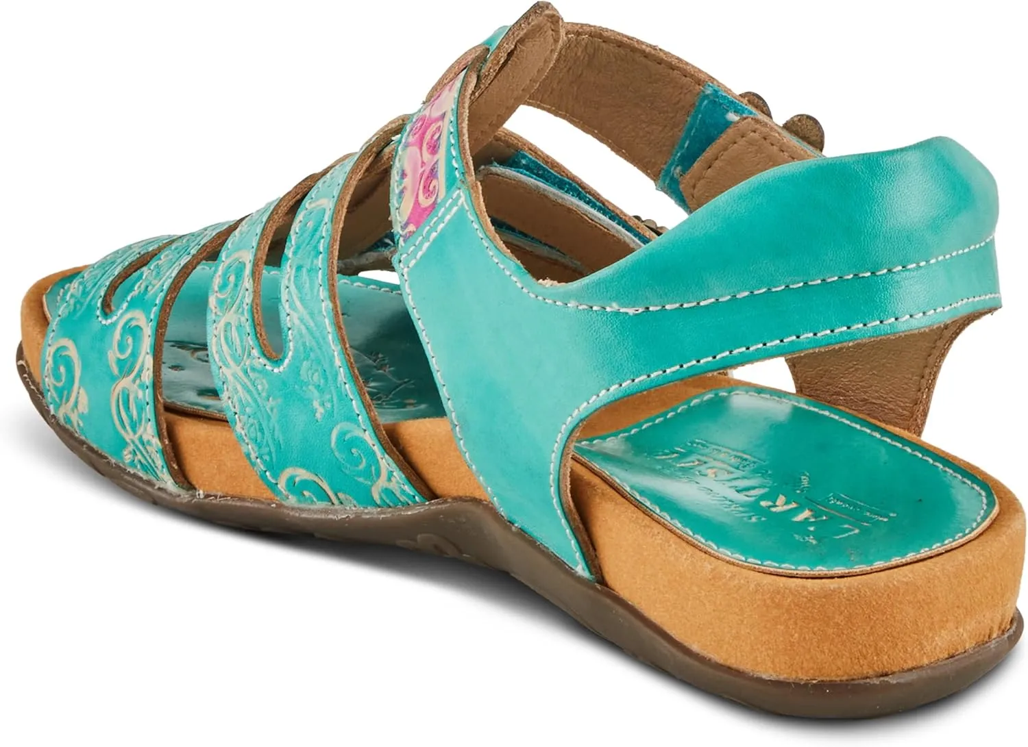 Spring Step L'Artiste Women's ACTIONETTA Artistic Sandals with Multiple Hook and Loop Closures