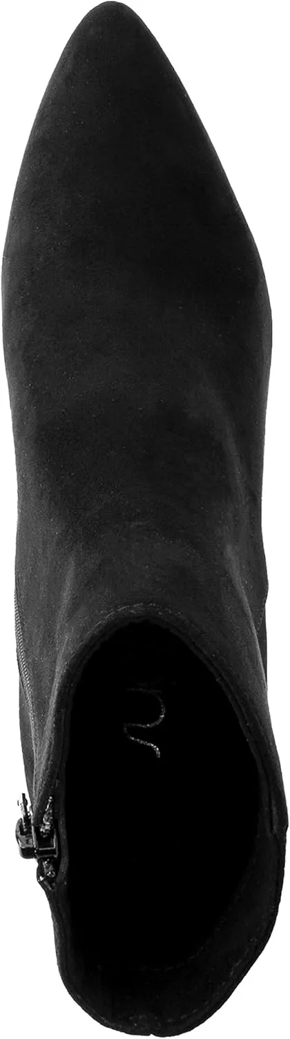 Sugar Women's Winter Chelsea Booties - Chunky High Heel, Pointed Toe, Fashion Ankle Boots-Evvie
