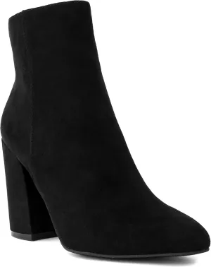 Sugar Women's Winter Chelsea Booties - Chunky High Heel, Pointed Toe, Fashion Ankle Boots-Evvie