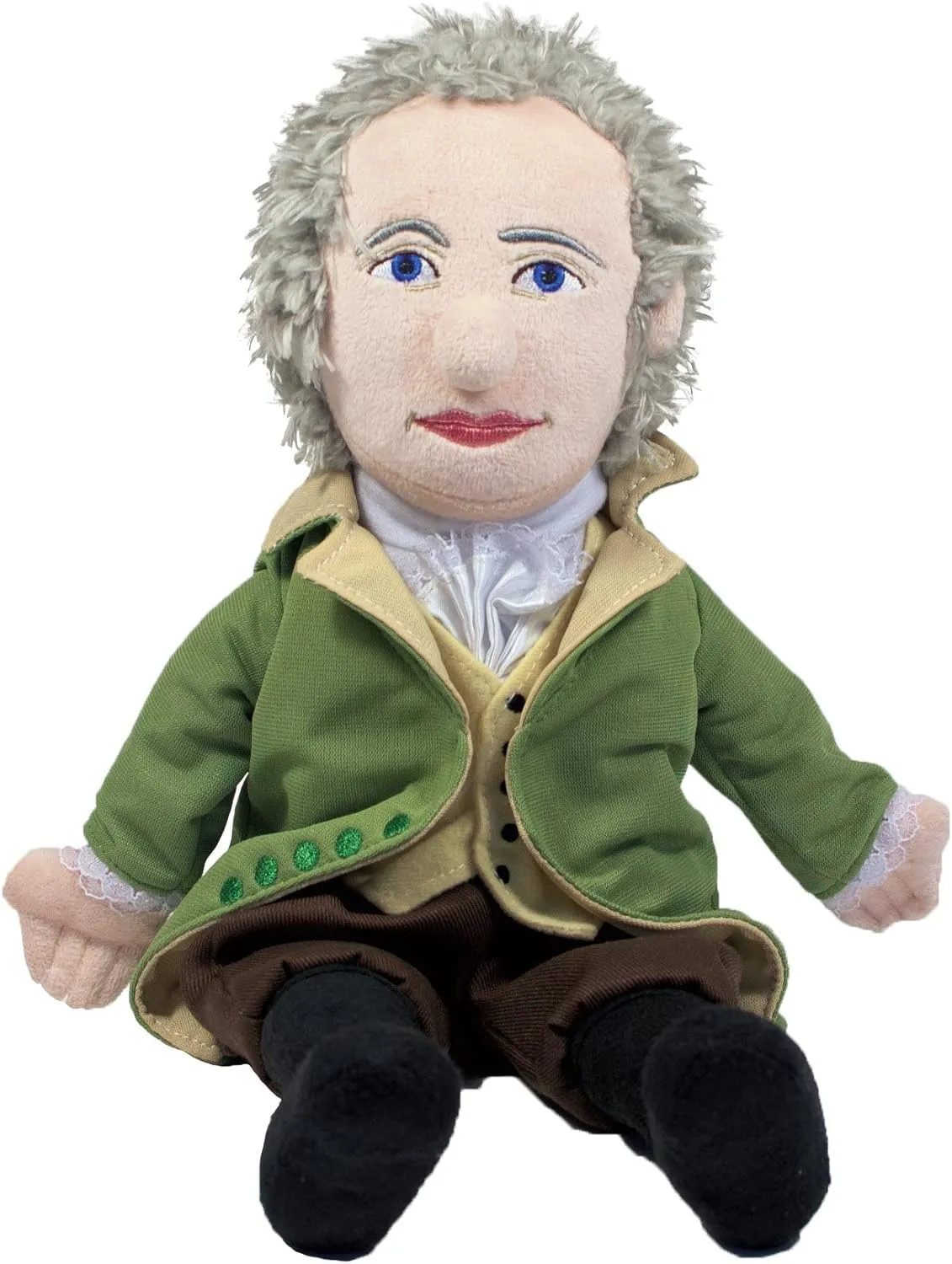 The Unemployed Philosophers Guild Alexander Hamilton Doll - 12" Soft Stuffed Plush Little Thinker