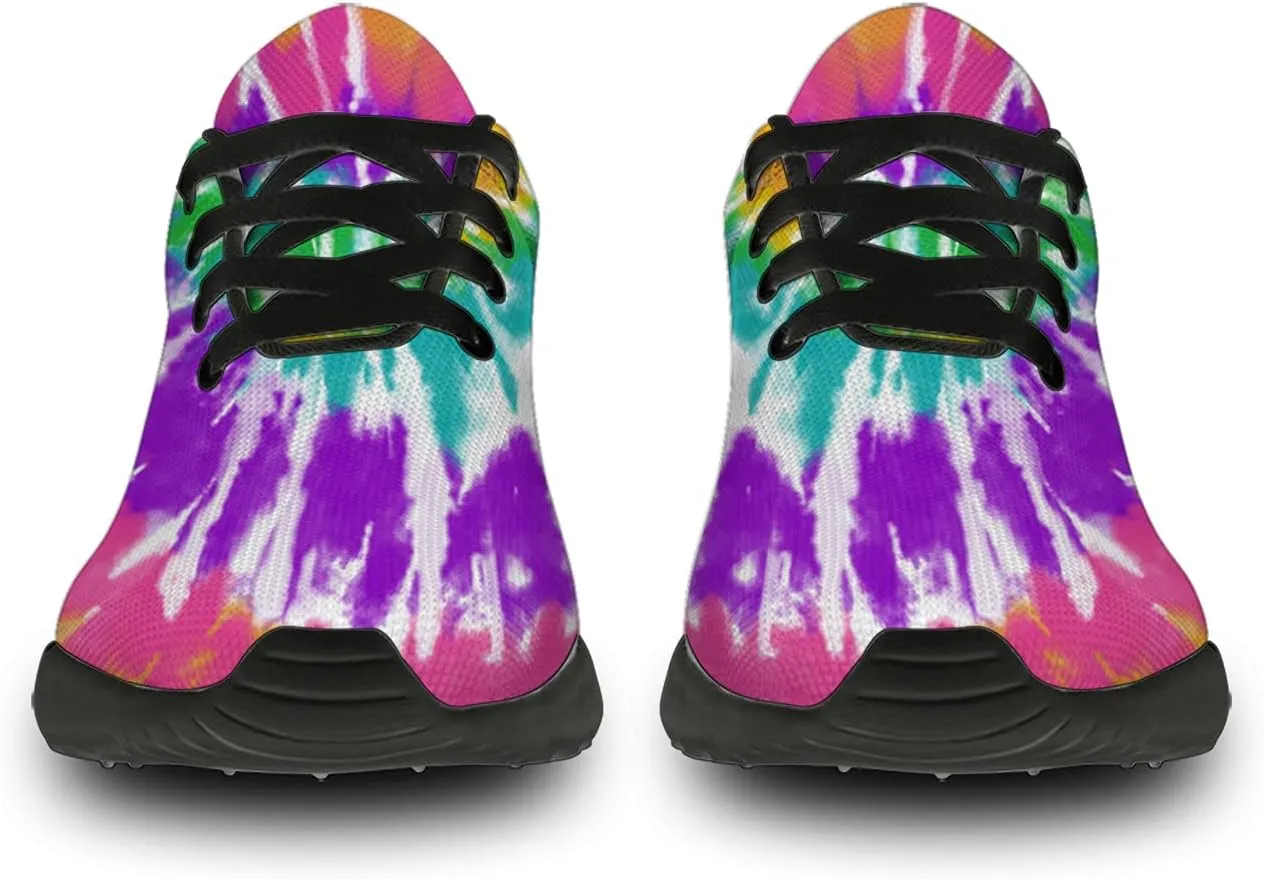 Tie Dye Shoes for Women Men Running Shoes Womens Mens Walking Tennis Sneakers Comfortable Sport Jogging Shoes Gifts