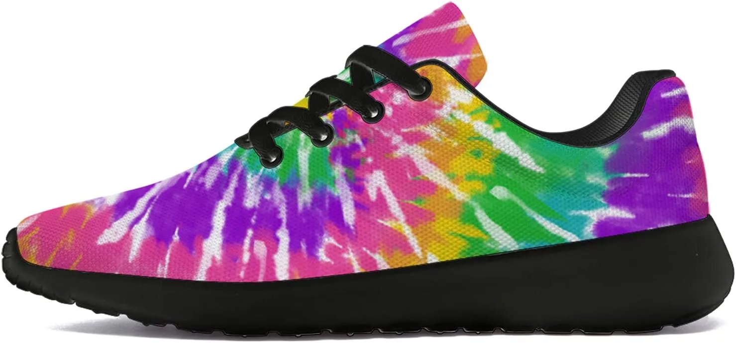 Tie Dye Shoes for Women Men Running Shoes Womens Mens Walking Tennis Sneakers Comfortable Sport Jogging Shoes Gifts