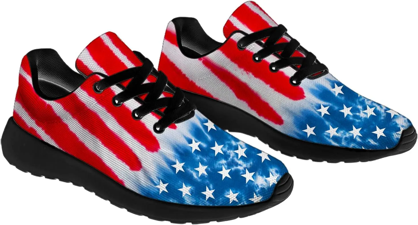 Tie Dye Shoes for Women Men Running Shoes Womens Mens Walking Tennis Sneakers Comfortable Sport Jogging Shoes Gifts