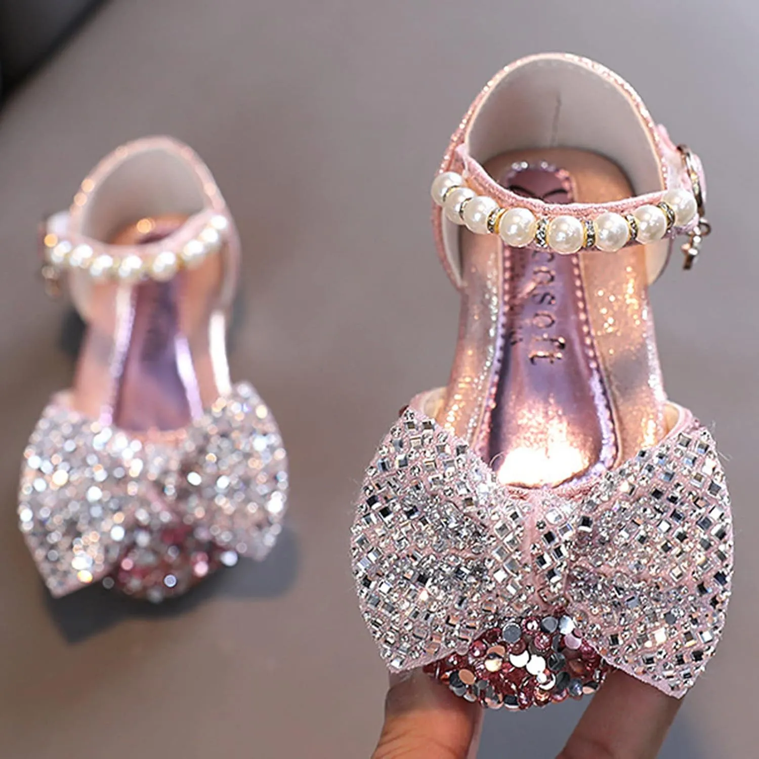 Toddler Flip Flops Girl Fashion Spring And Summer Girls Sandals Dress Dance Show Shoes Rhinestone Sandal Y3