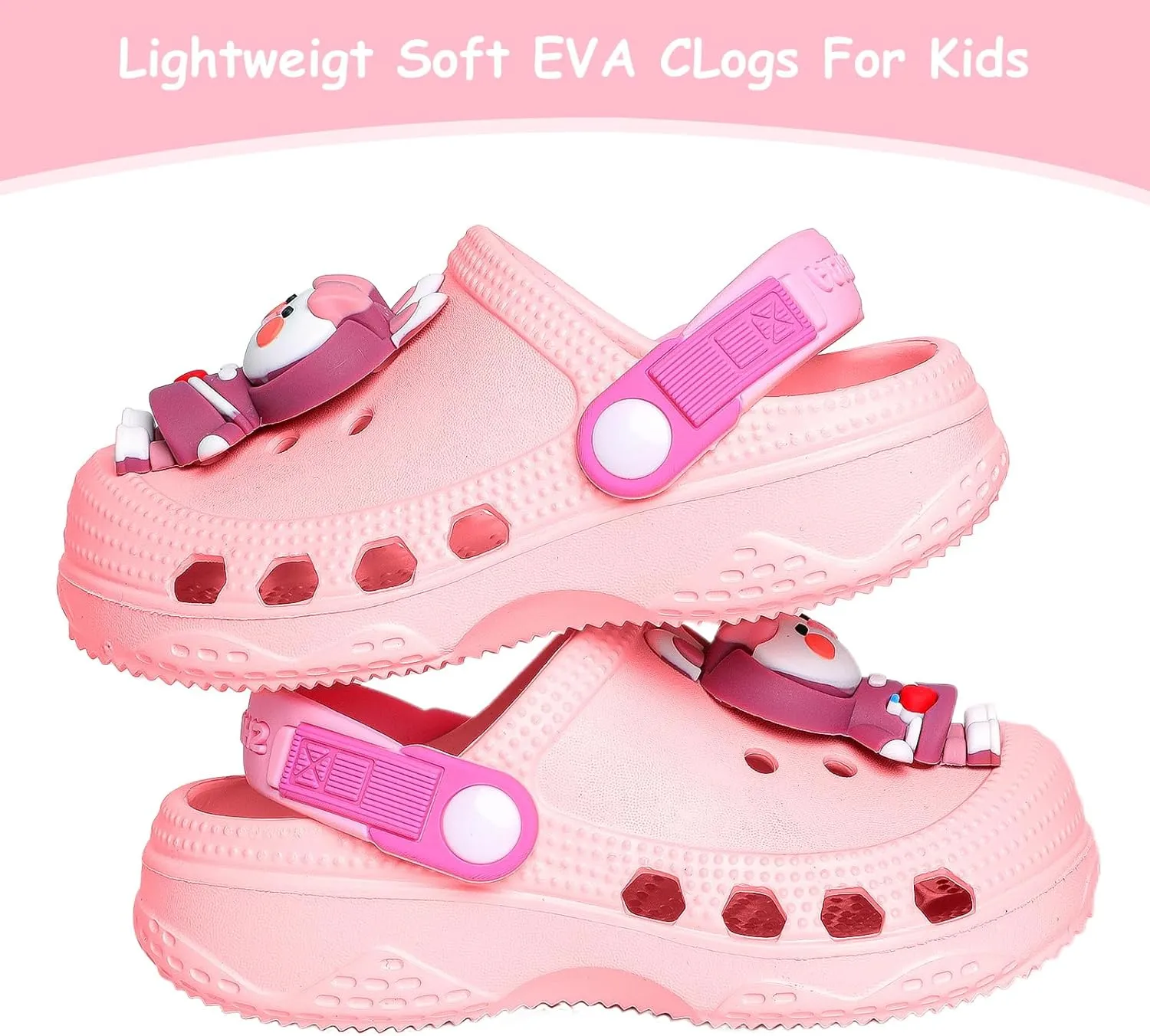 Toddler Little Kids Clogs Slippers Sandals, Non-Slip Girls Boys Clogs Slide Lightweight Garden Shoes Slip-on Beach Pool Shower Slippers
