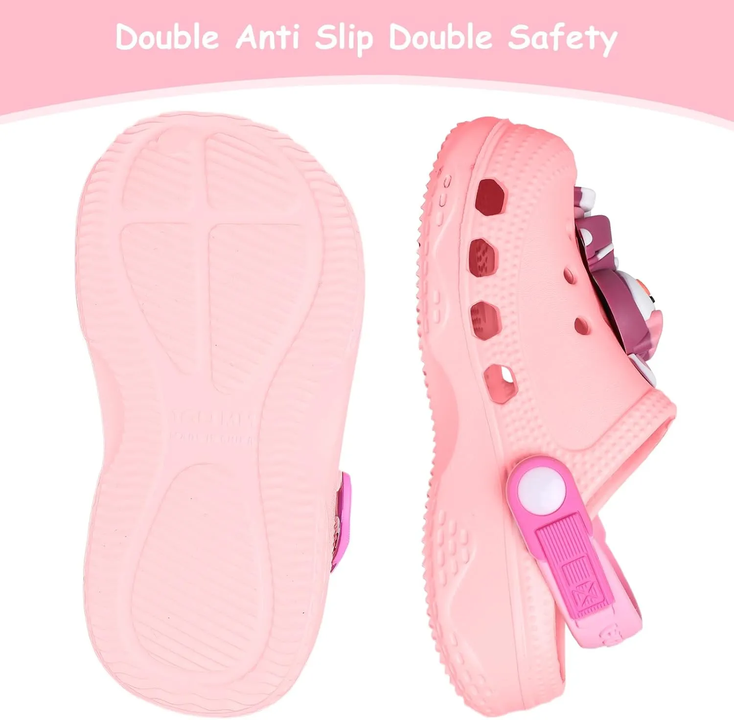 Toddler Little Kids Clogs Slippers Sandals, Non-Slip Girls Boys Clogs Slide Lightweight Garden Shoes Slip-on Beach Pool Shower Slippers