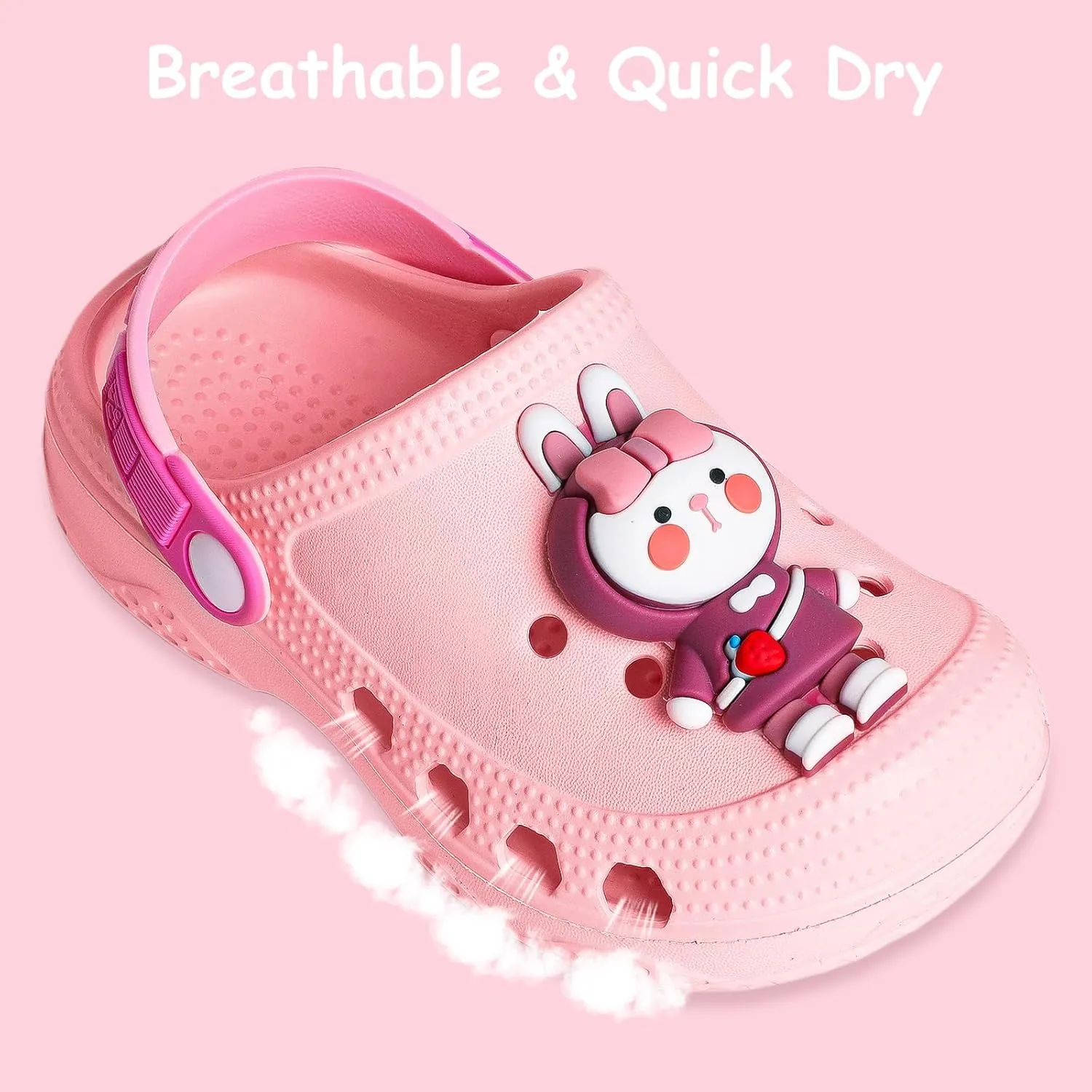 Toddler Little Kids Clogs Slippers Sandals, Non-Slip Girls Boys Clogs Slide Lightweight Garden Shoes Slip-on Beach Pool Shower Slippers