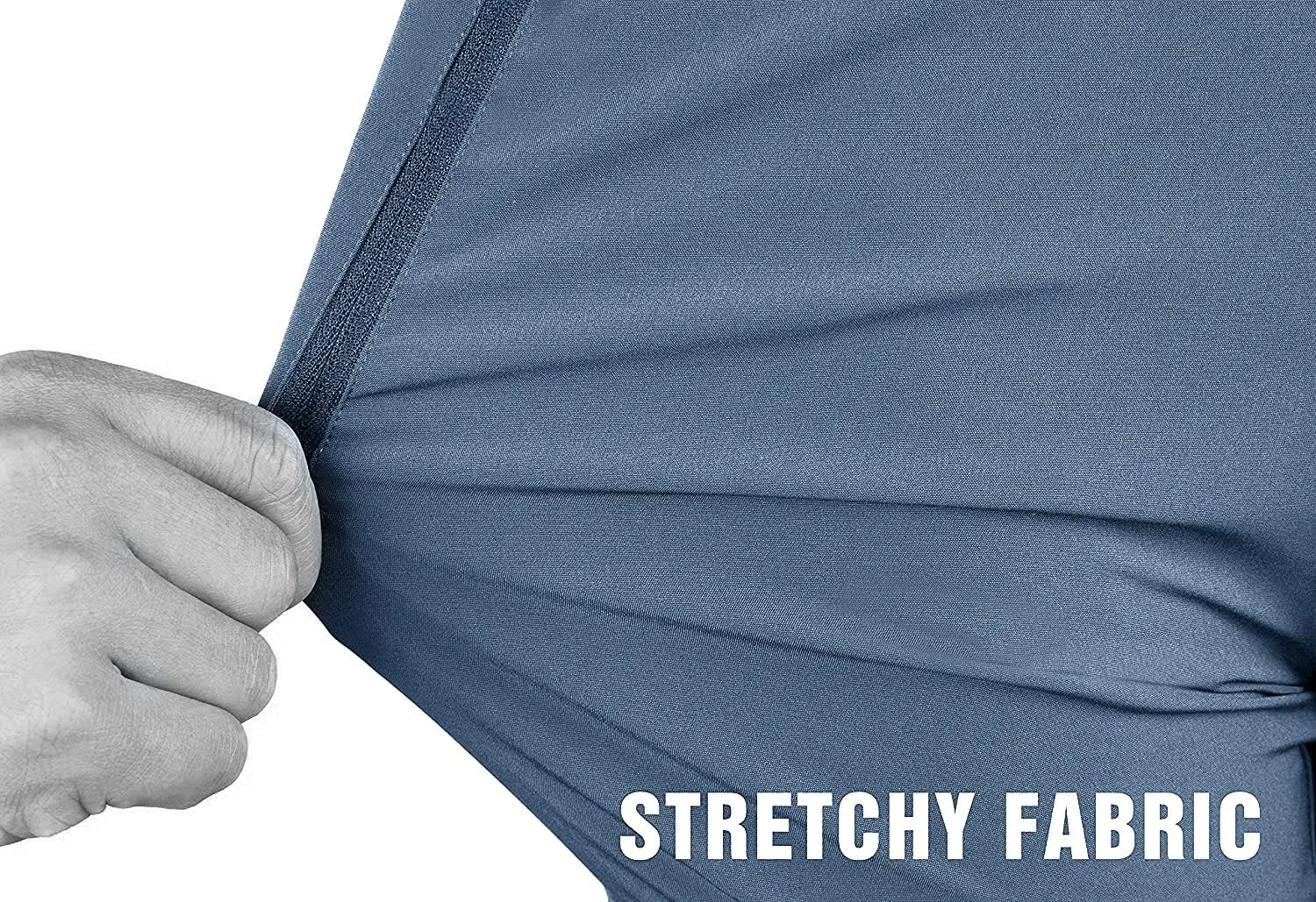 TRAILSIDE SUPPLY CO. Mens Lightweight Track Pants,Stretchy Pants with Zipper Pockets,Loose Fit