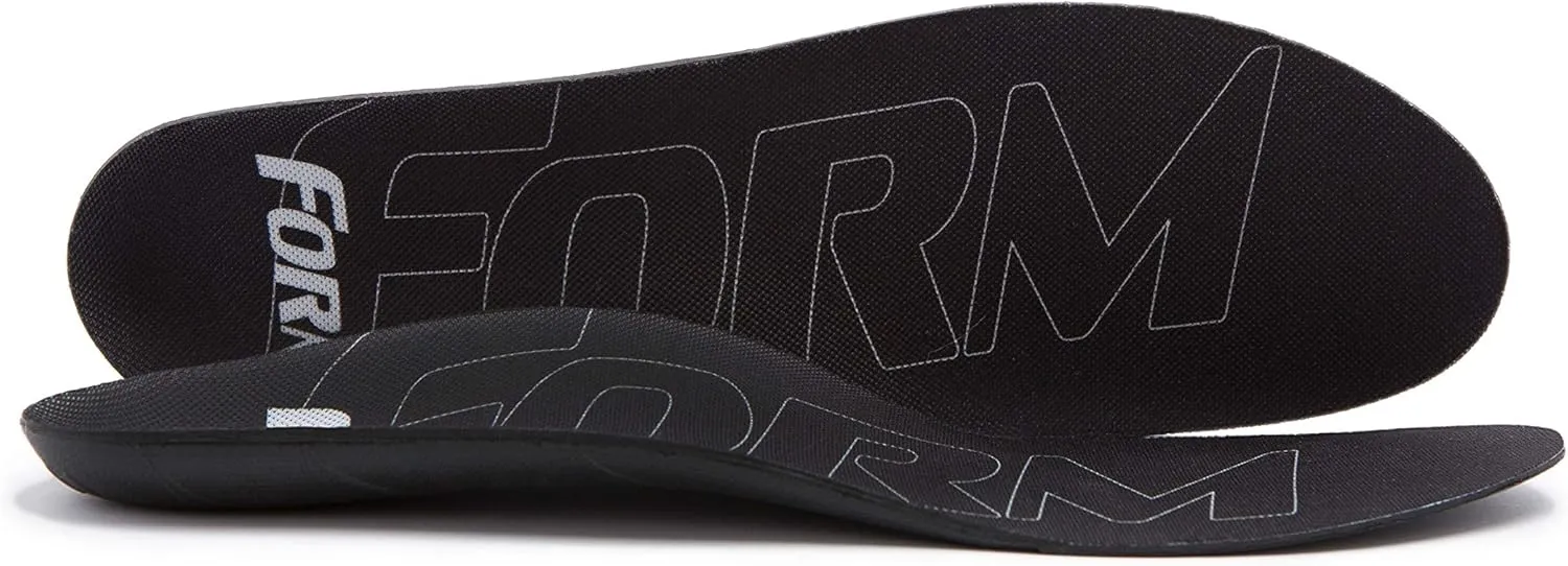 Ultra-Thin Plantar Fasciitis Insoles Designed for Comfort & Maximum Pain Relief, Ideal for Dress Shoes & Boots | Black (Men's 8-8.5, Women's 9.5-10)