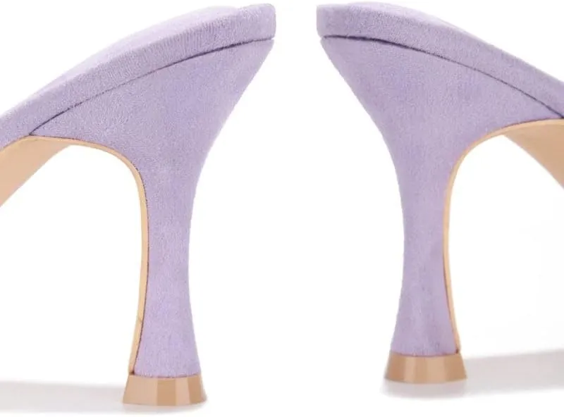 Veja Clear Square Toe Mid High Heels (Veja)