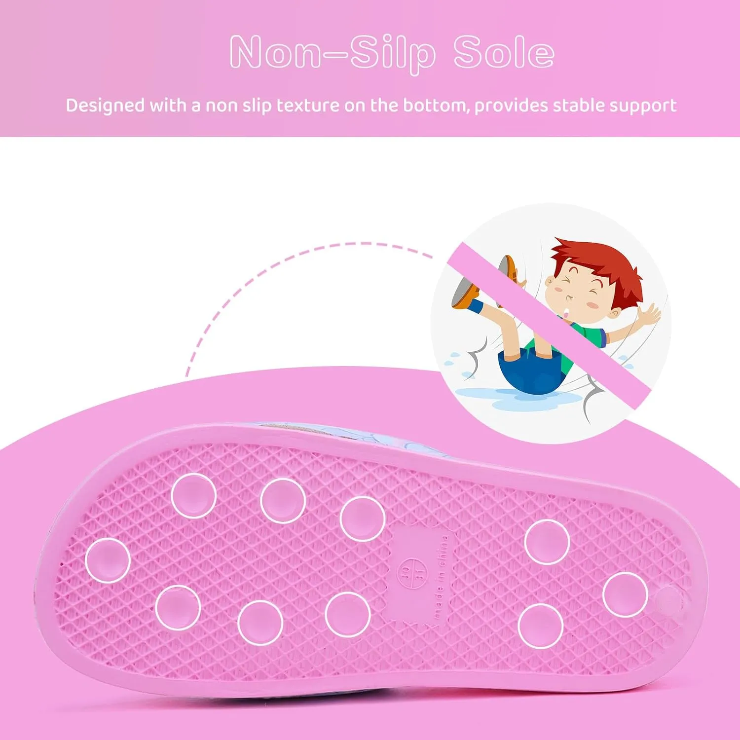 WateLves Girls & Boys Slide Sandals Kids Summer Slippers Slip On for Outdoor Beach Pool Shower (Little Kid/Big Kid)