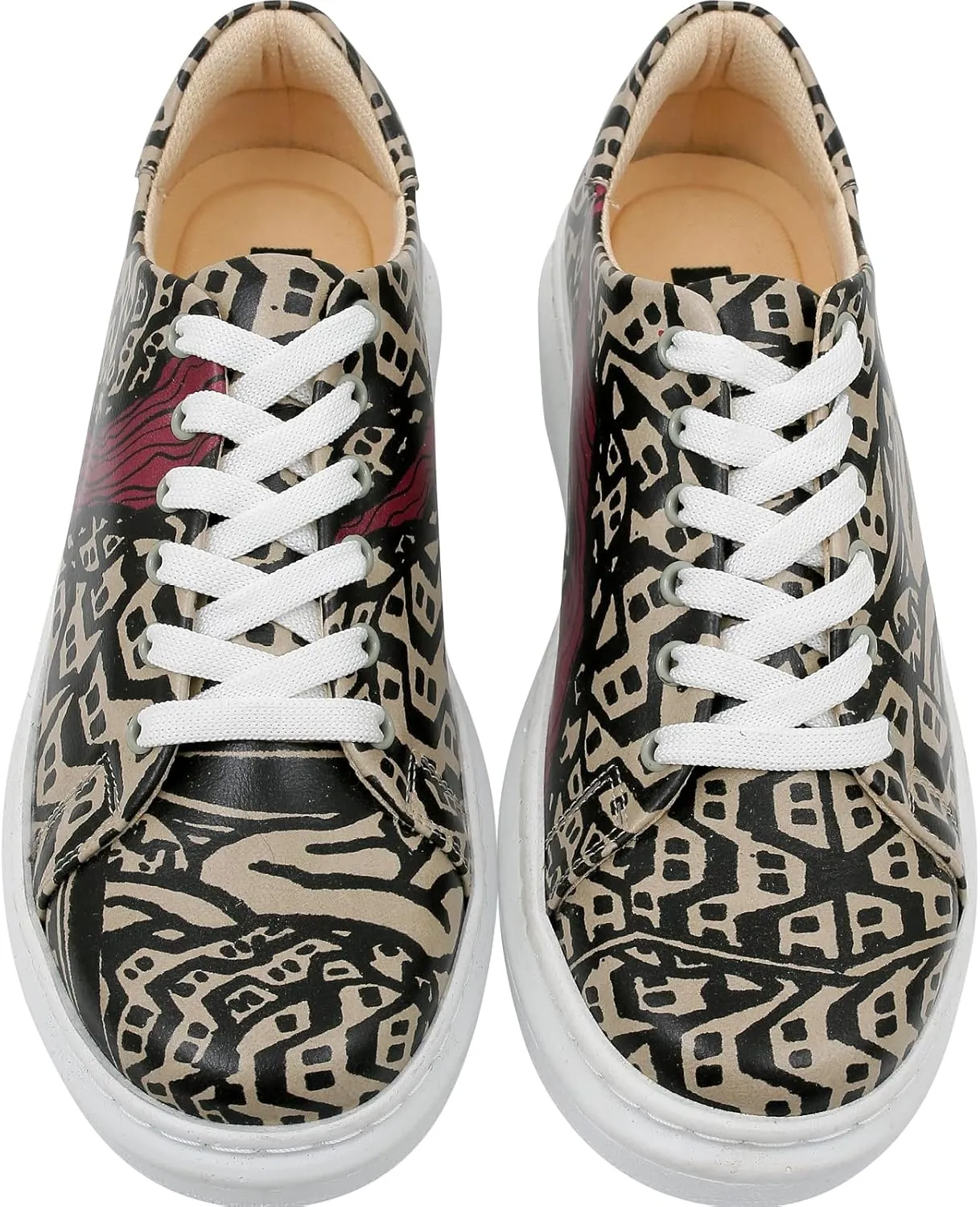 Wedge Platform Sneakers for Women - Handmade Vegan Leather, Unique Chunky Sneakers