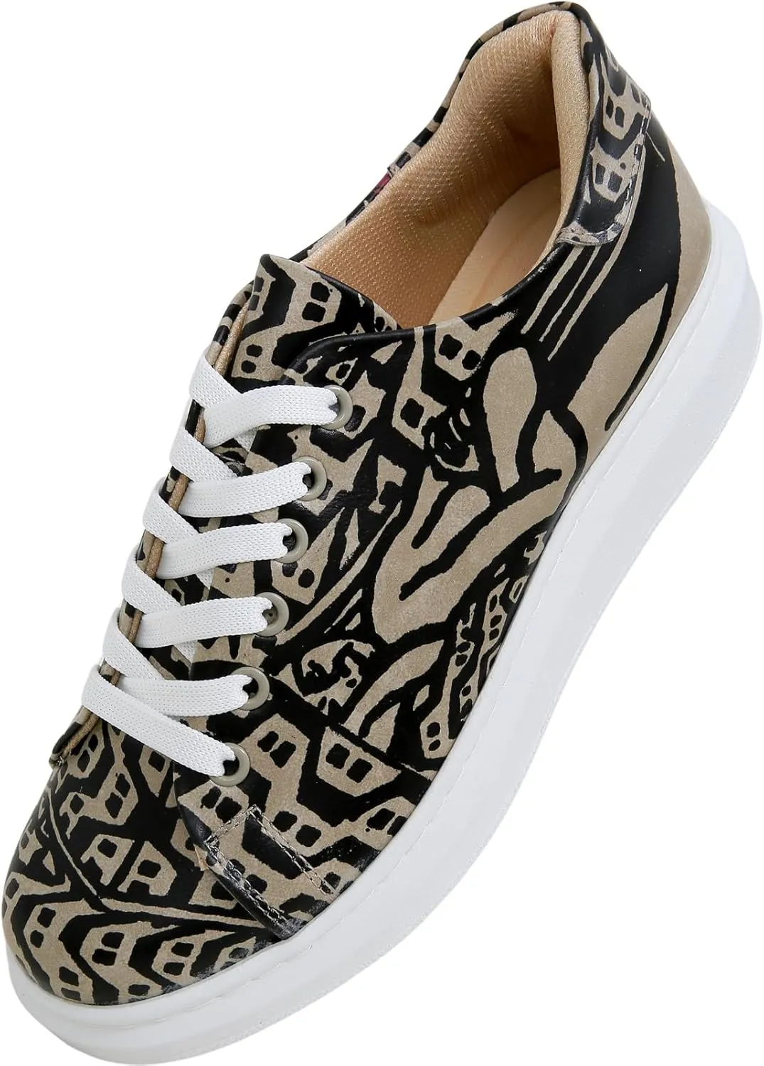 Wedge Platform Sneakers for Women - Handmade Vegan Leather, Unique Chunky Sneakers