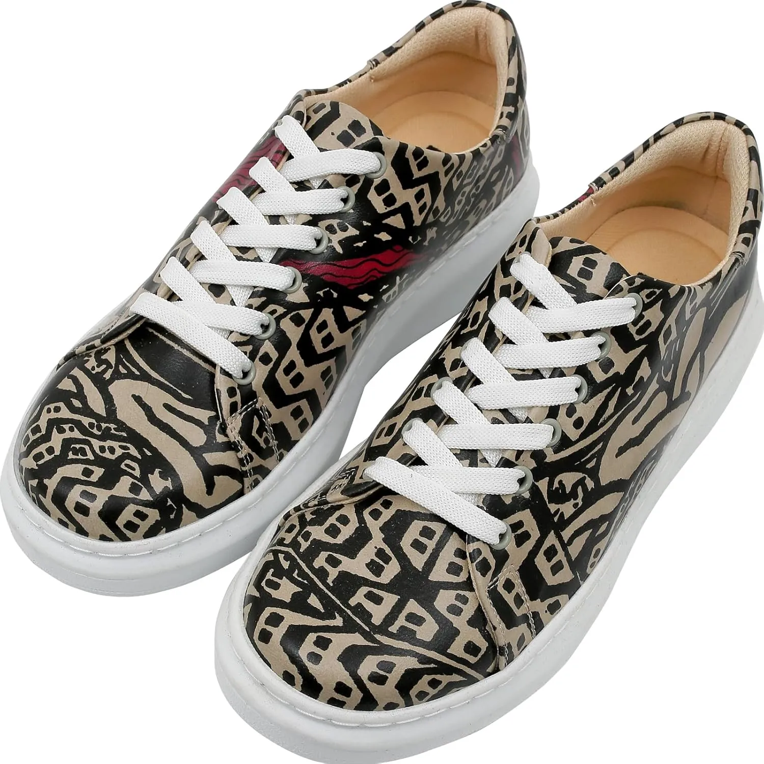 Wedge Platform Sneakers for Women - Handmade Vegan Leather, Unique Chunky Sneakers